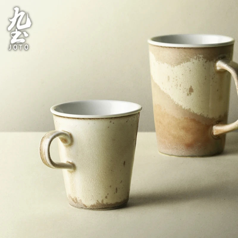 JOTO Artisanal Craftsmanship Perfect for Home Use Handmade Ceramic Mug for Home Coffee