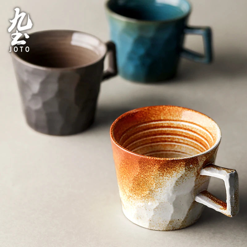 JOTO High-Quality Handmade Rustic Made from premium ceramic Vintage Coffee Cup