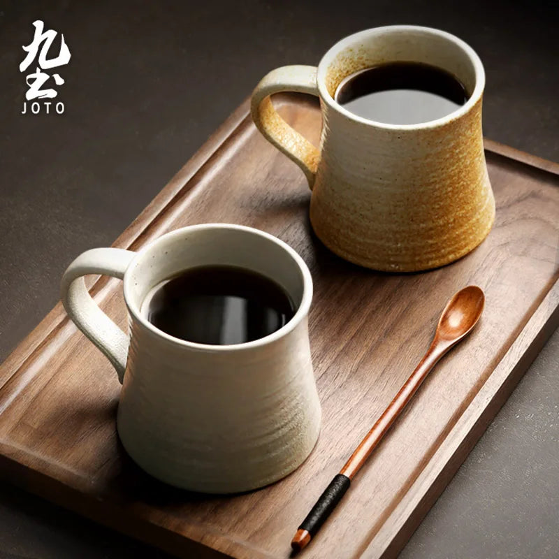 JOTO Comfortable and Ergonomic Smooth Ceramic Mug