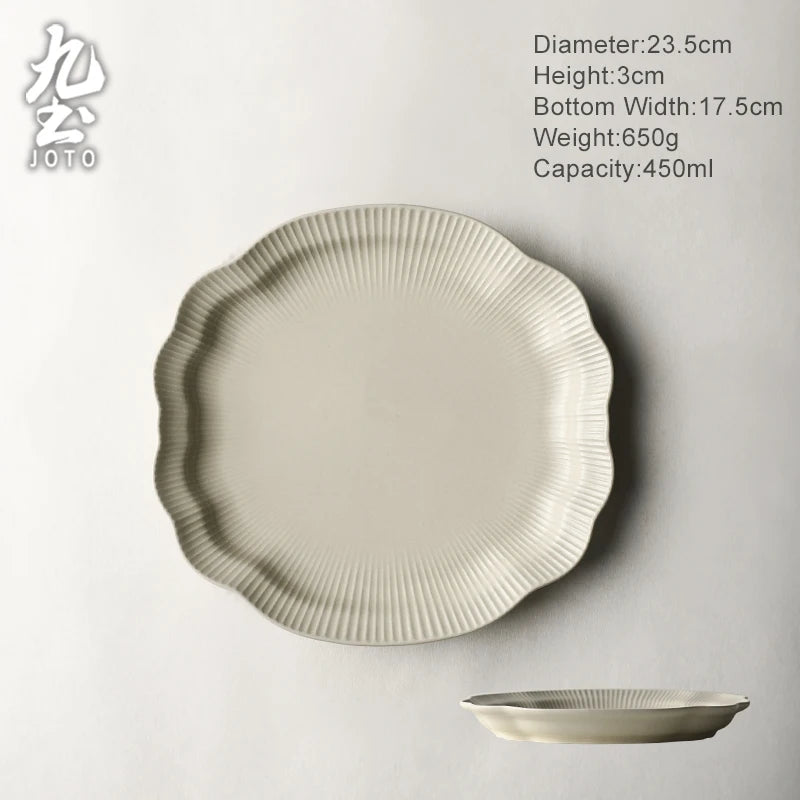 JOTO Fired at high temperature Handmade Ceramic Dinnerware Sets