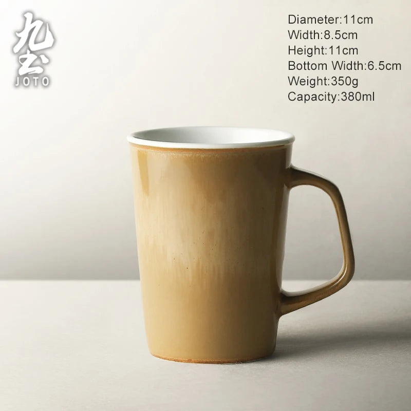 JOTO Artisanal Craftsmanship Perfect for Home Use Handmade Ceramic Mug for Home Coffee