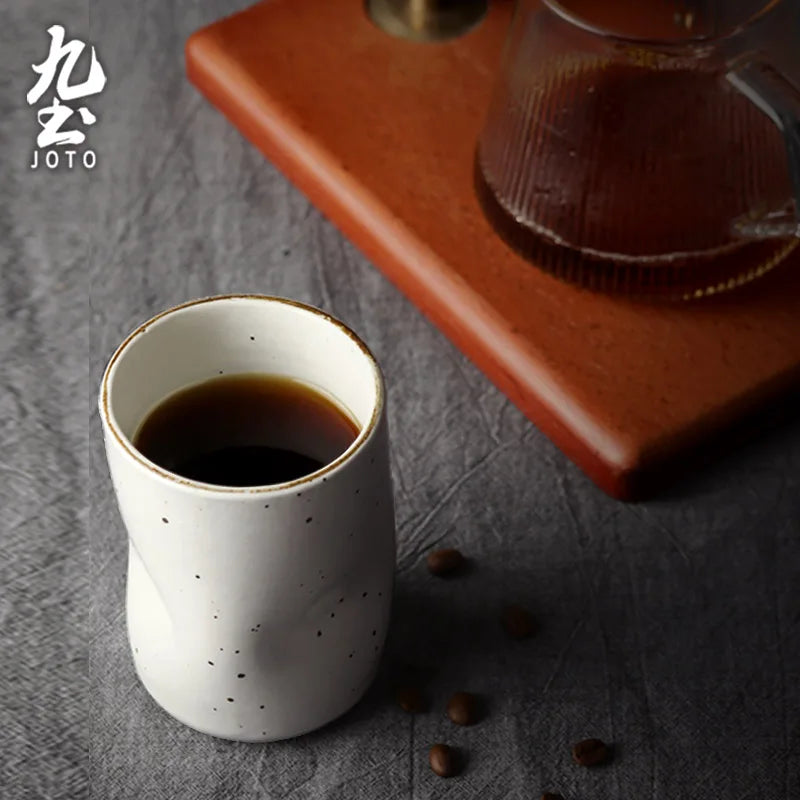 JOTO Simple and stylish Handmade Ceramic Coffee Mug