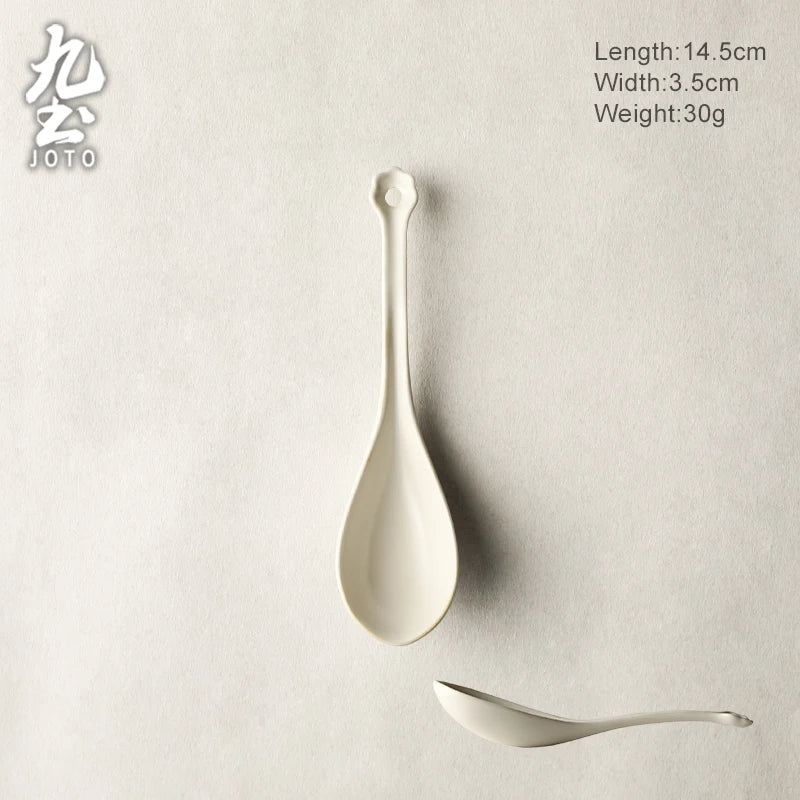 JOTO Plain Lace Styling Vintage Matte Ceramic Dish Set