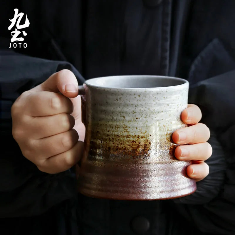 JOTO Comfortable and Ergonomic Smooth Ceramic Mug