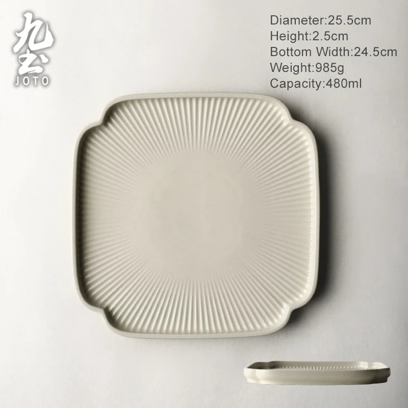 JOTO Fired at high temperature Handmade Ceramic Dinnerware Sets