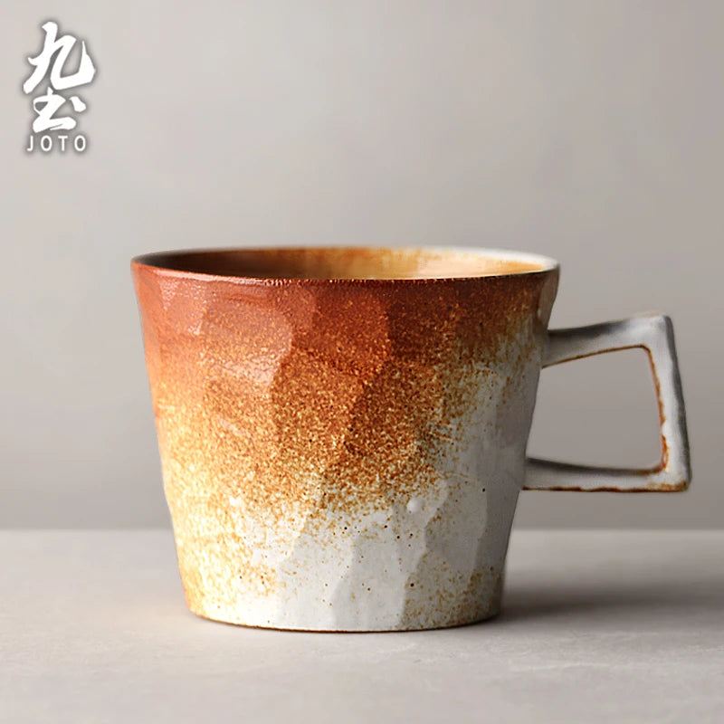JOTO High-Quality Handmade Rustic Made from premium ceramic Vintage Coffee Cup
