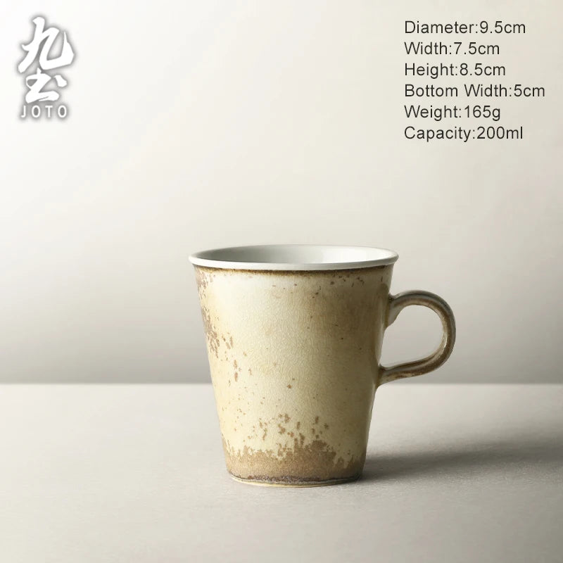 JOTO Artisanal Craftsmanship Perfect for Home Use Handmade Ceramic Mug for Home Coffee