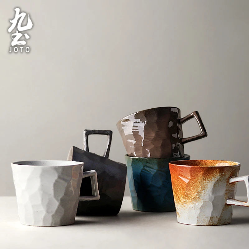 JOTO High-Quality Handmade Rustic Made from premium ceramic Vintage Coffee Cup
