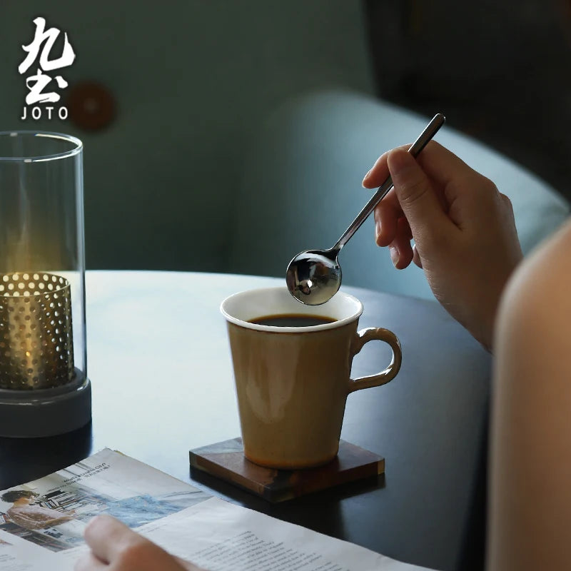 JOTO Artisanal Craftsmanship Perfect for Home Use Handmade Ceramic Mug for Home Coffee