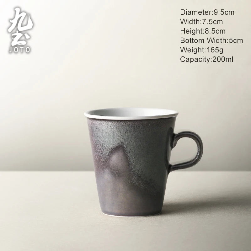 JOTO Artisanal Craftsmanship Perfect for Home Use Handmade Ceramic Mug for Home Coffee