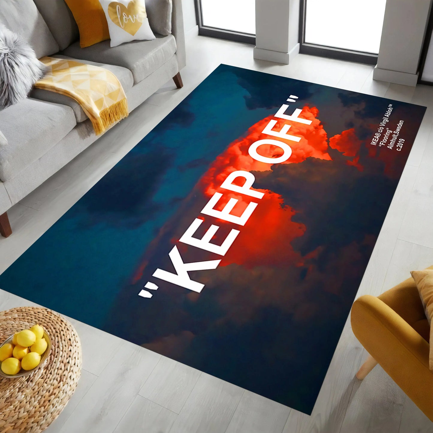 Keep Off Clouds Rug