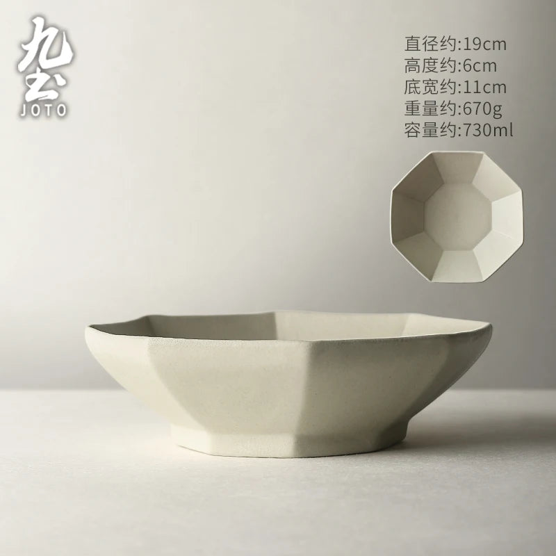 JOTO Delicate glaze for easy cleaning Vintage Ceramic Dish Set