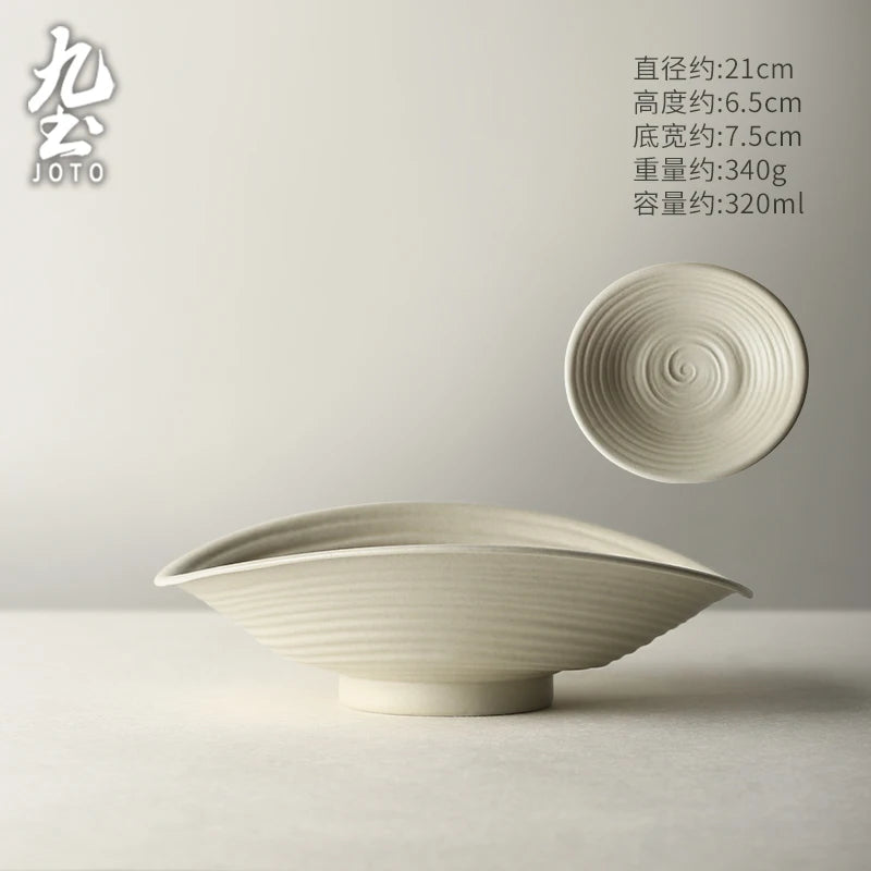 JOTO Delicate glaze for easy cleaning Vintage Ceramic Dish Set