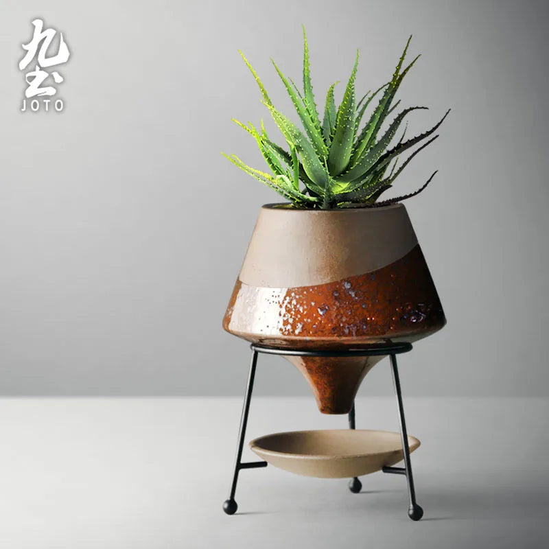 JOTO Original Three-dimensional Color Blocking Creative Flower Vessel Set