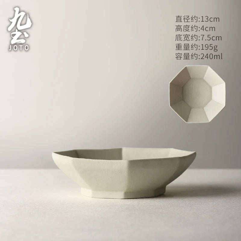 JOTO Delicate glaze for easy cleaning Vintage Ceramic Dish Set
