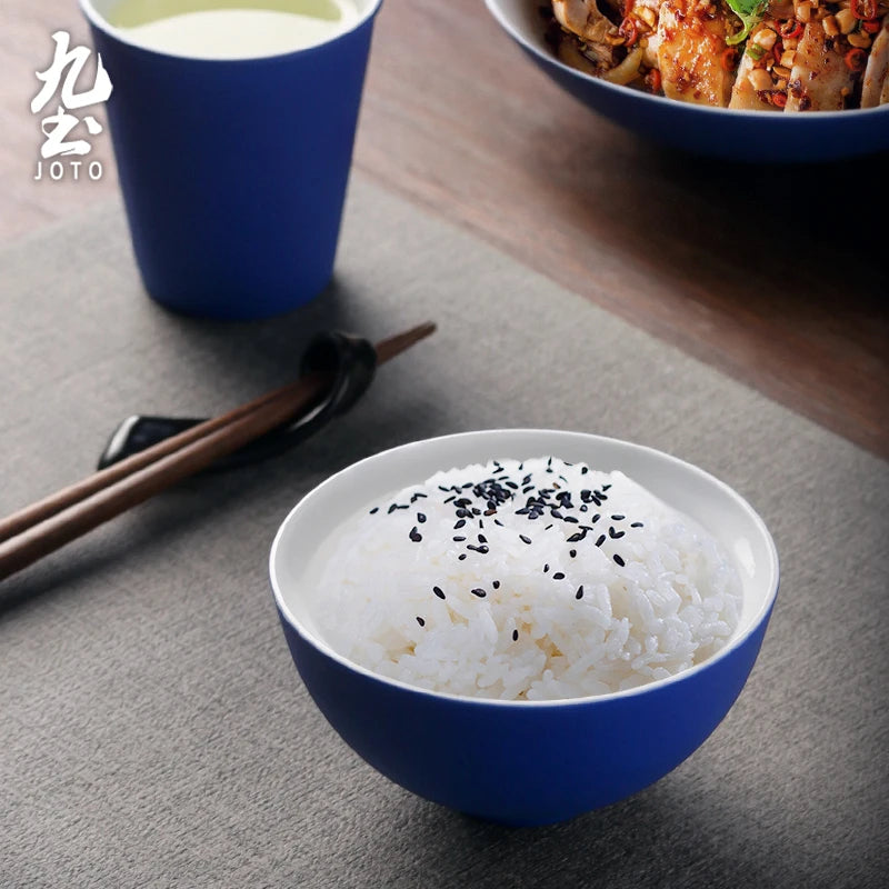 JOTO Handmade Ceramic Klein Blue Dinnerware