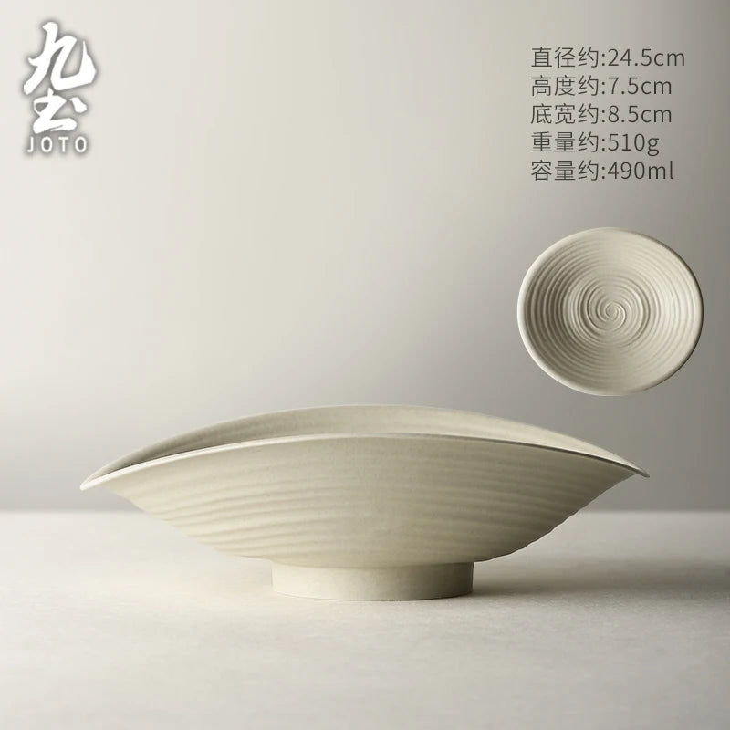 JOTO Delicate glaze for easy cleaning Vintage Ceramic Dish Set
