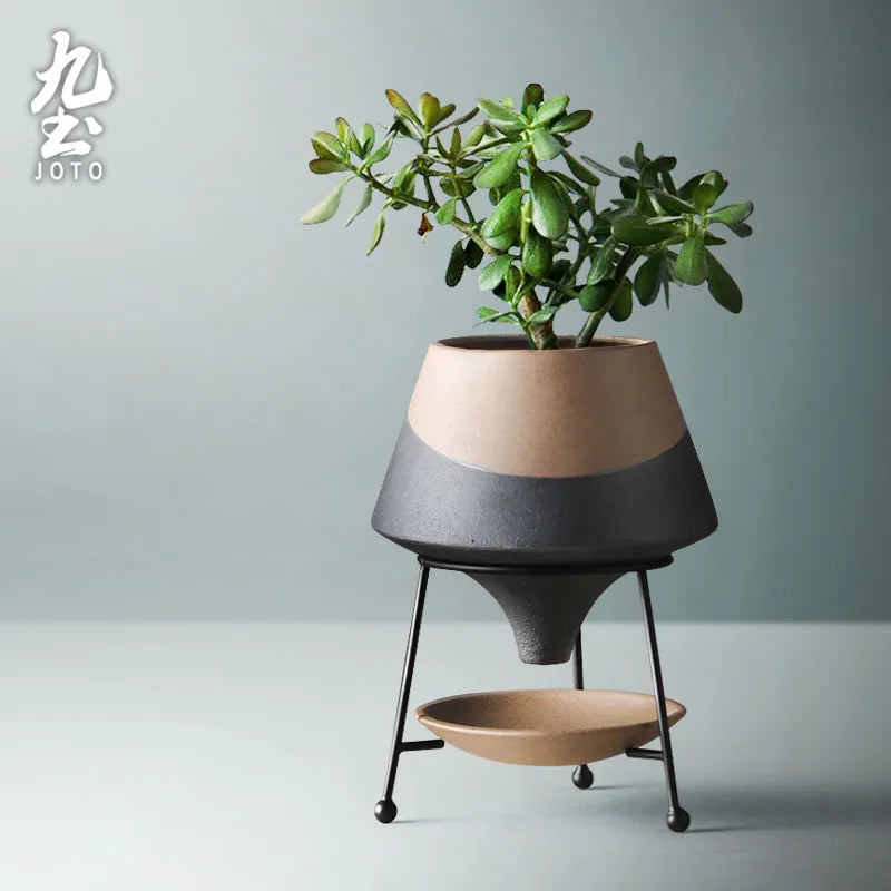 JOTO Original Three-dimensional Color Blocking Creative Flower Vessel Set