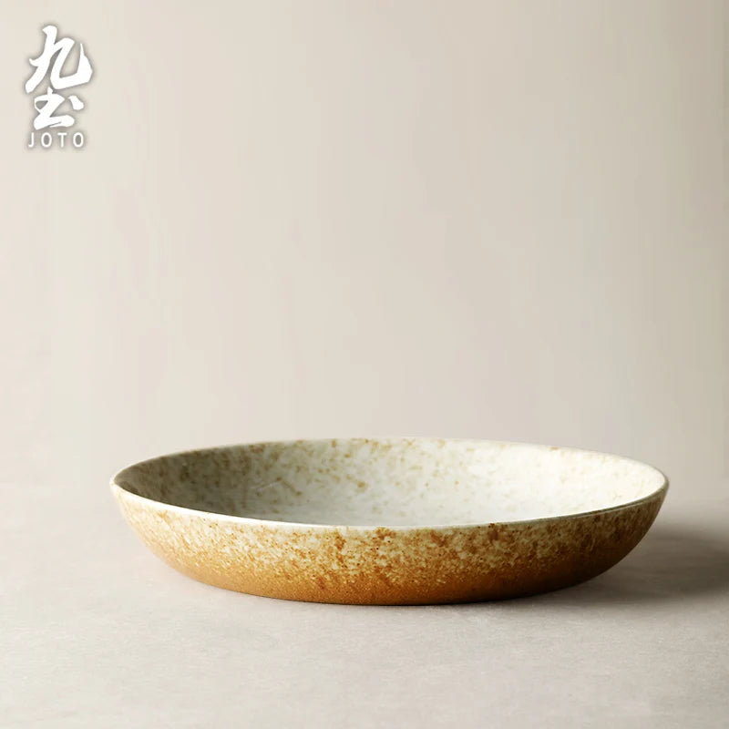 JOTO Craftsmanship Handmade Rough Ceramic Tableware Set