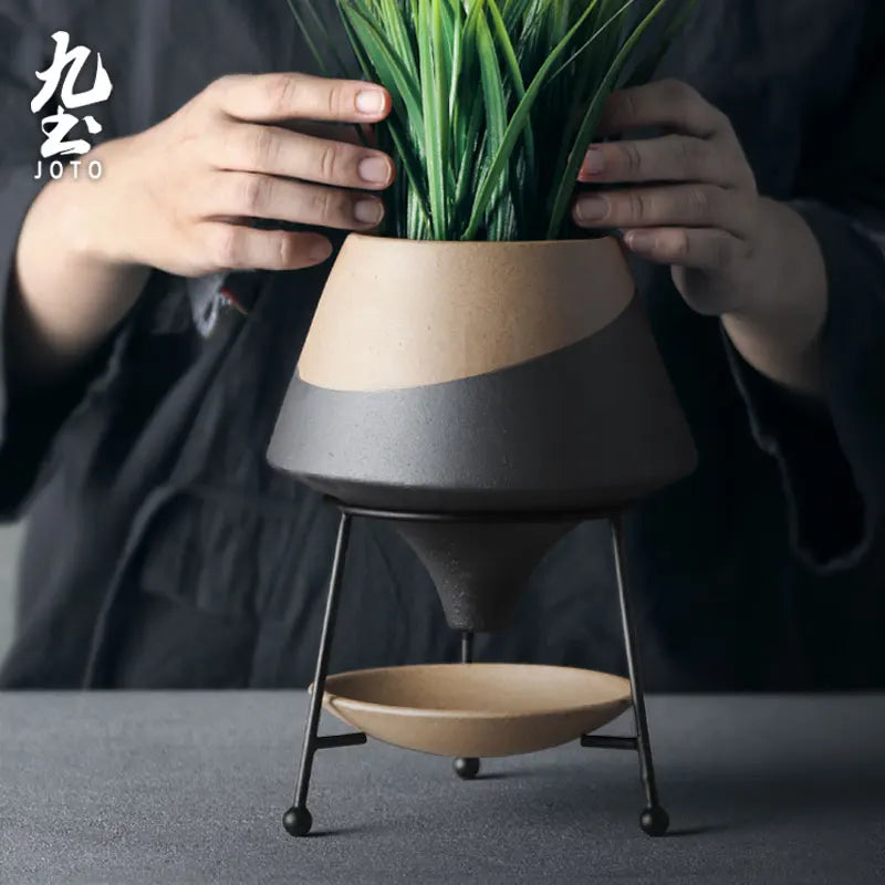 JOTO Original Three-dimensional Color Blocking Creative Flower Vessel Set