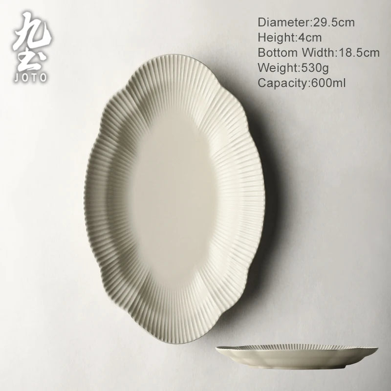 JOTO Fired at high temperature Handmade Ceramic Dinnerware Sets