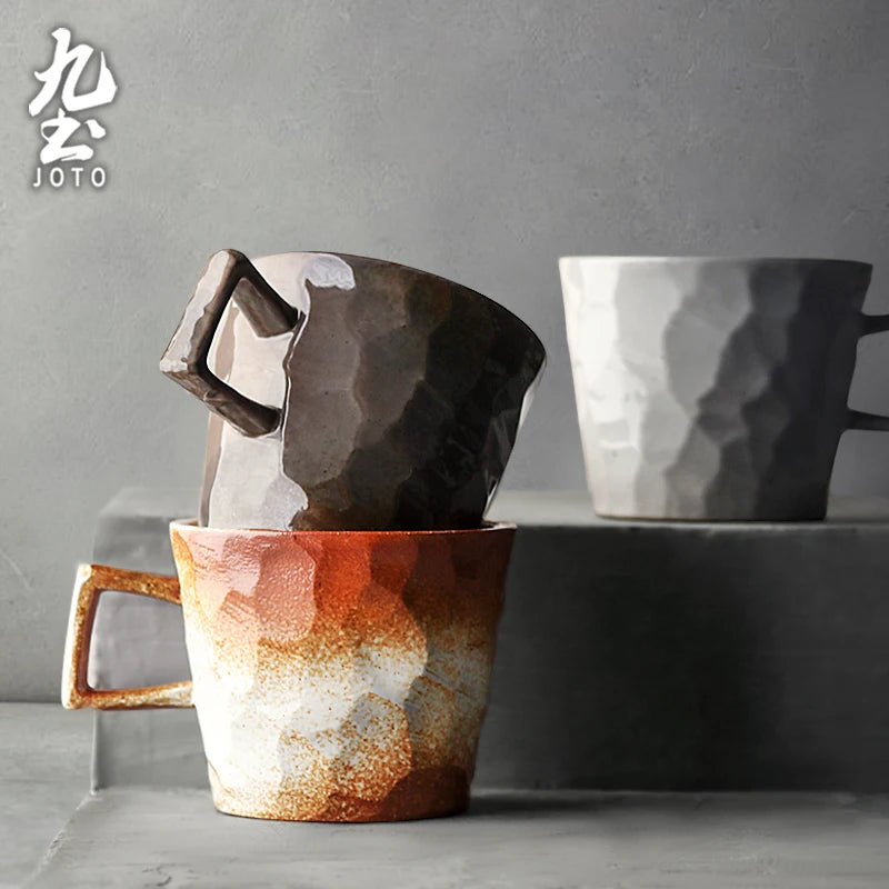 JOTO High-Quality  Handmade Rustic Made from premium ceramic Vintage Coffee Cup