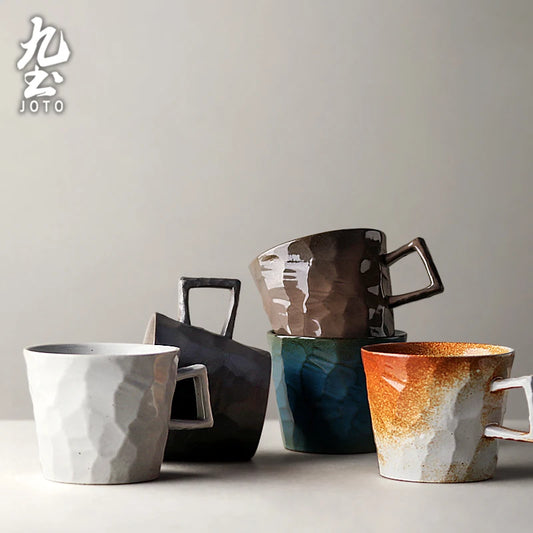 JOTO High-Quality  Handmade Rustic Made from premium ceramic Vintage Coffee Cup