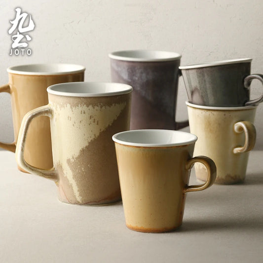 JOTO Artisanal Craftsmanship Perfect for Home Use Handmade Ceramic Mug for Home Coffee