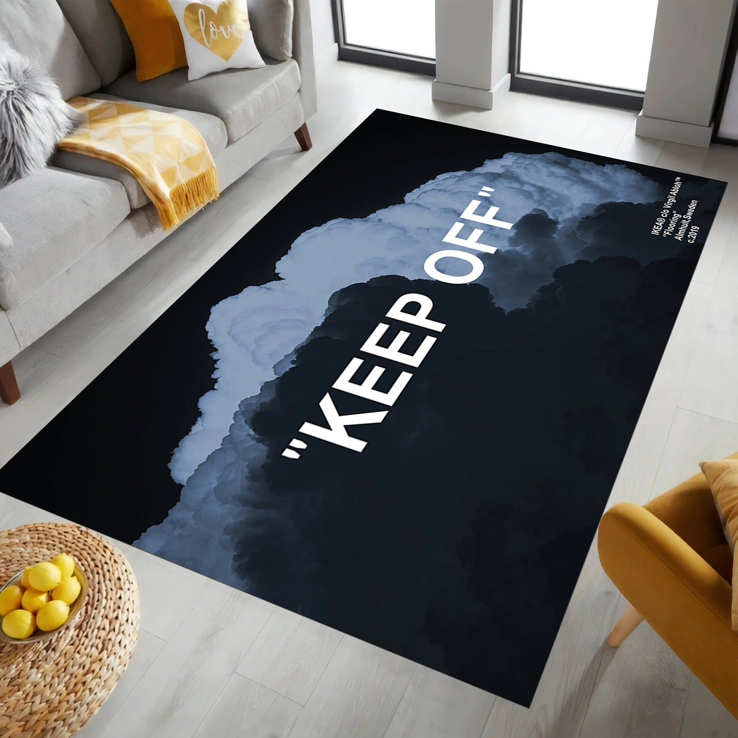 Keep Off Clouds Rug