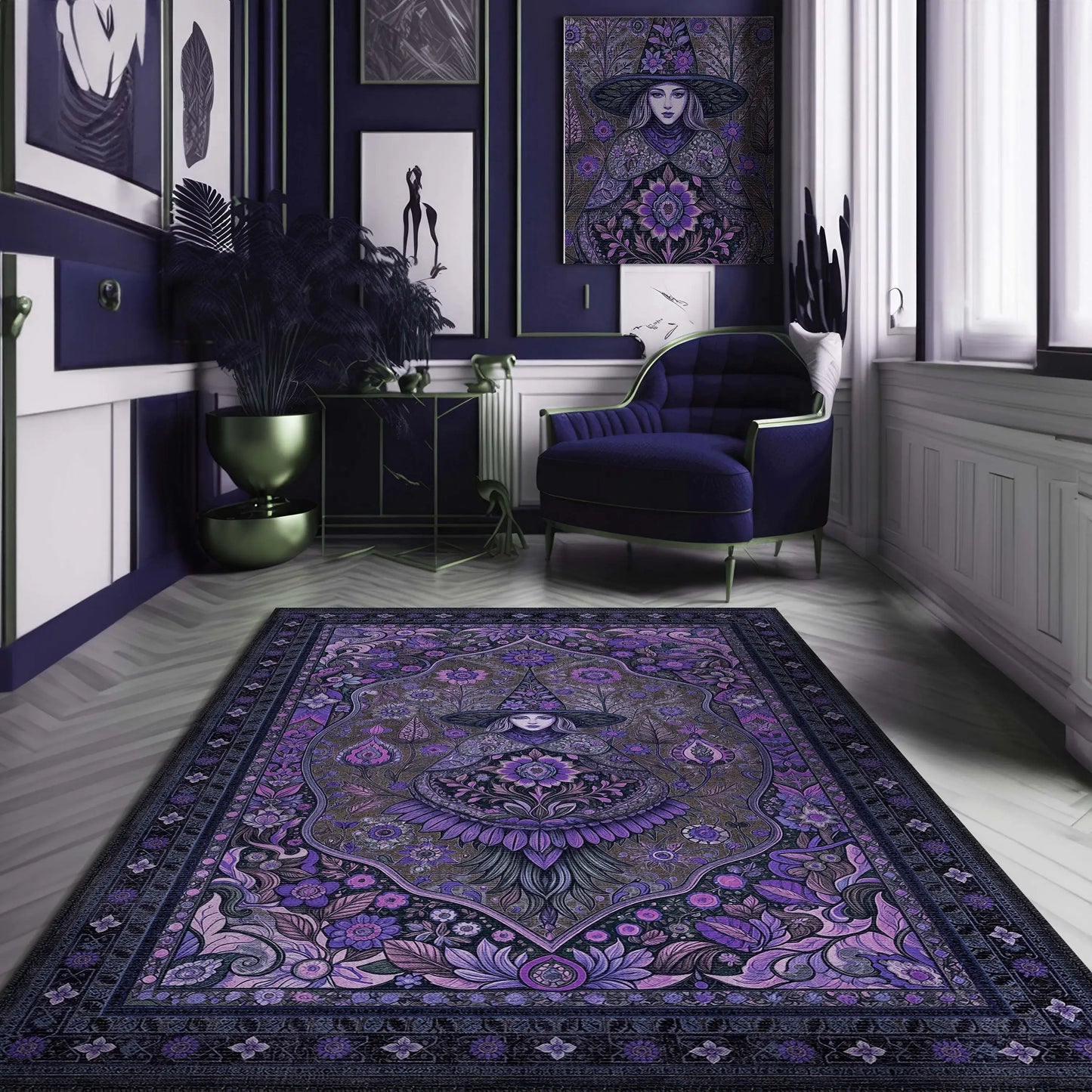 Purple Gothic Rug