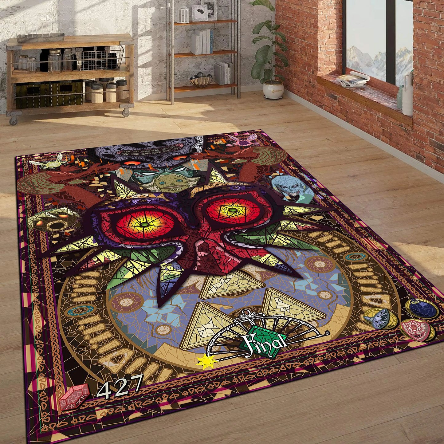 Majoras Mask Legend Area Rug