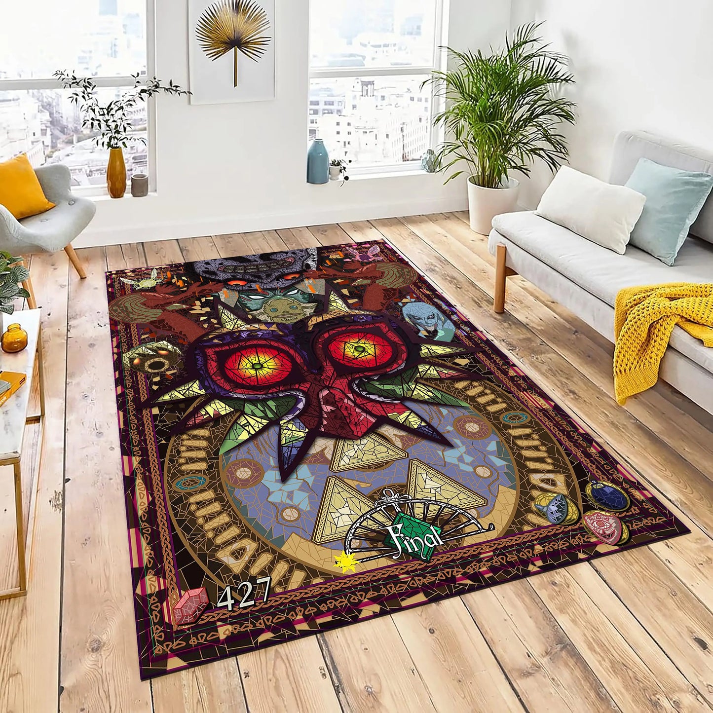 Majoras Mask Legend Area Rug