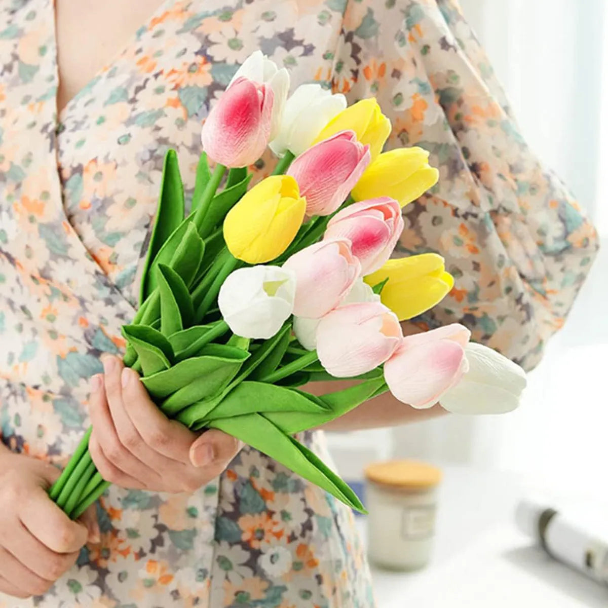 Artificial Flower Realistic Touch Tulip