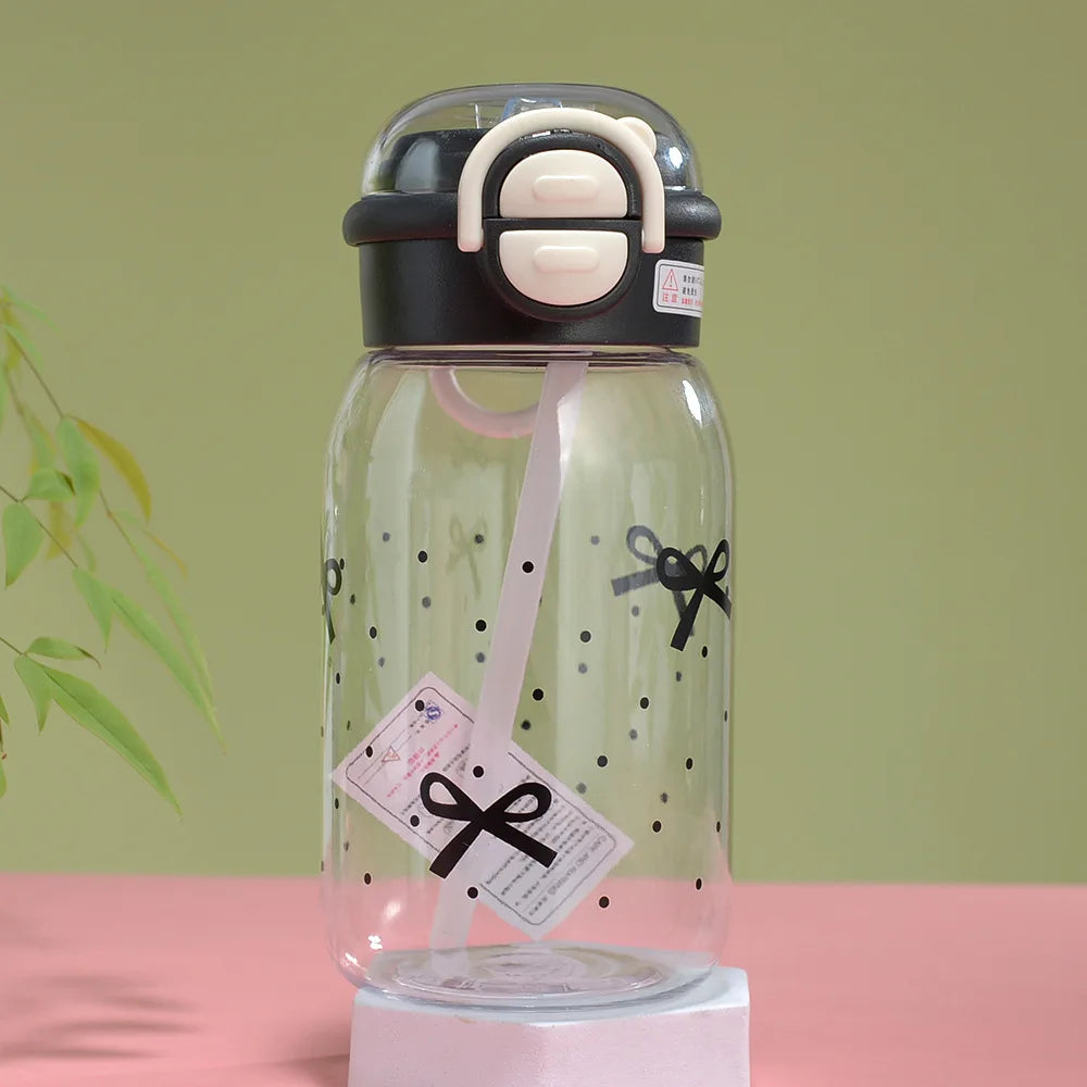 Cute Water Bottle with Straw