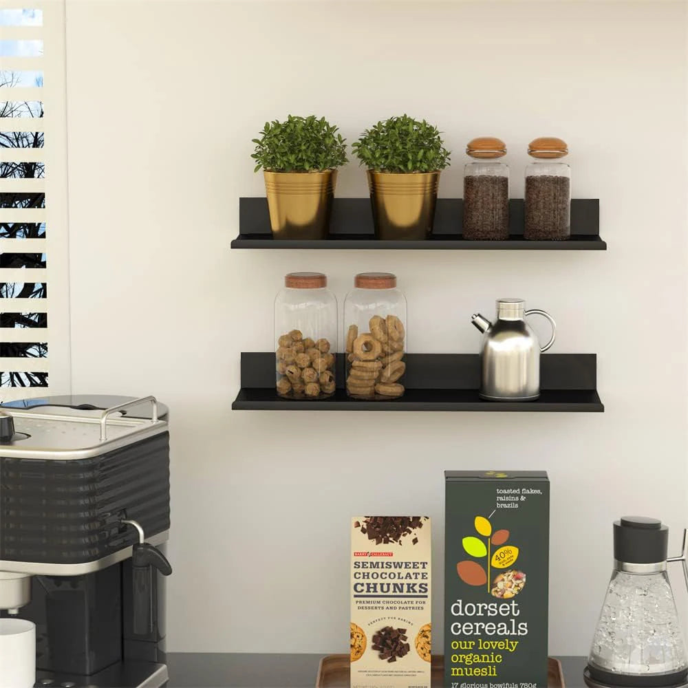 Living Room Floating Shelves No Drilling