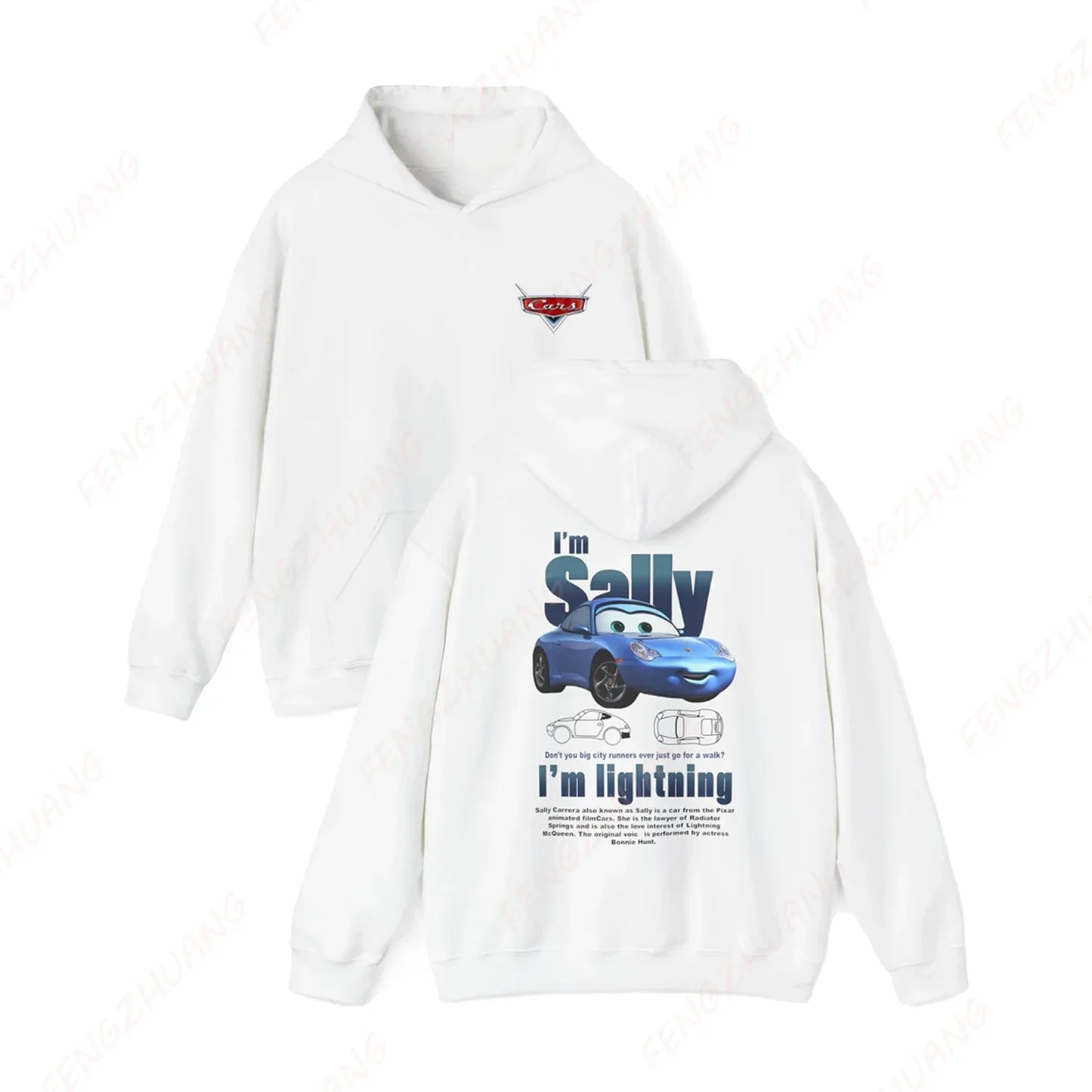 Light McQueen Printed Hoodie