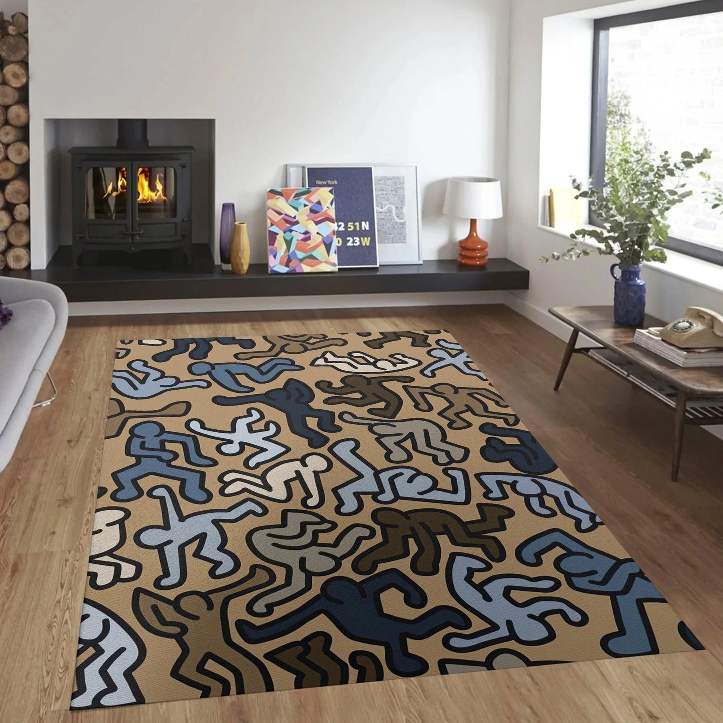 Dancing Pop art Non-Slip Rug