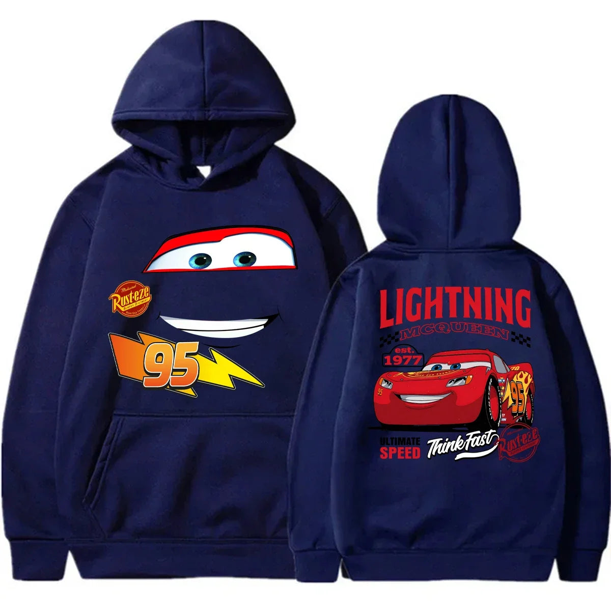 Light McQueen Printed Hoodie