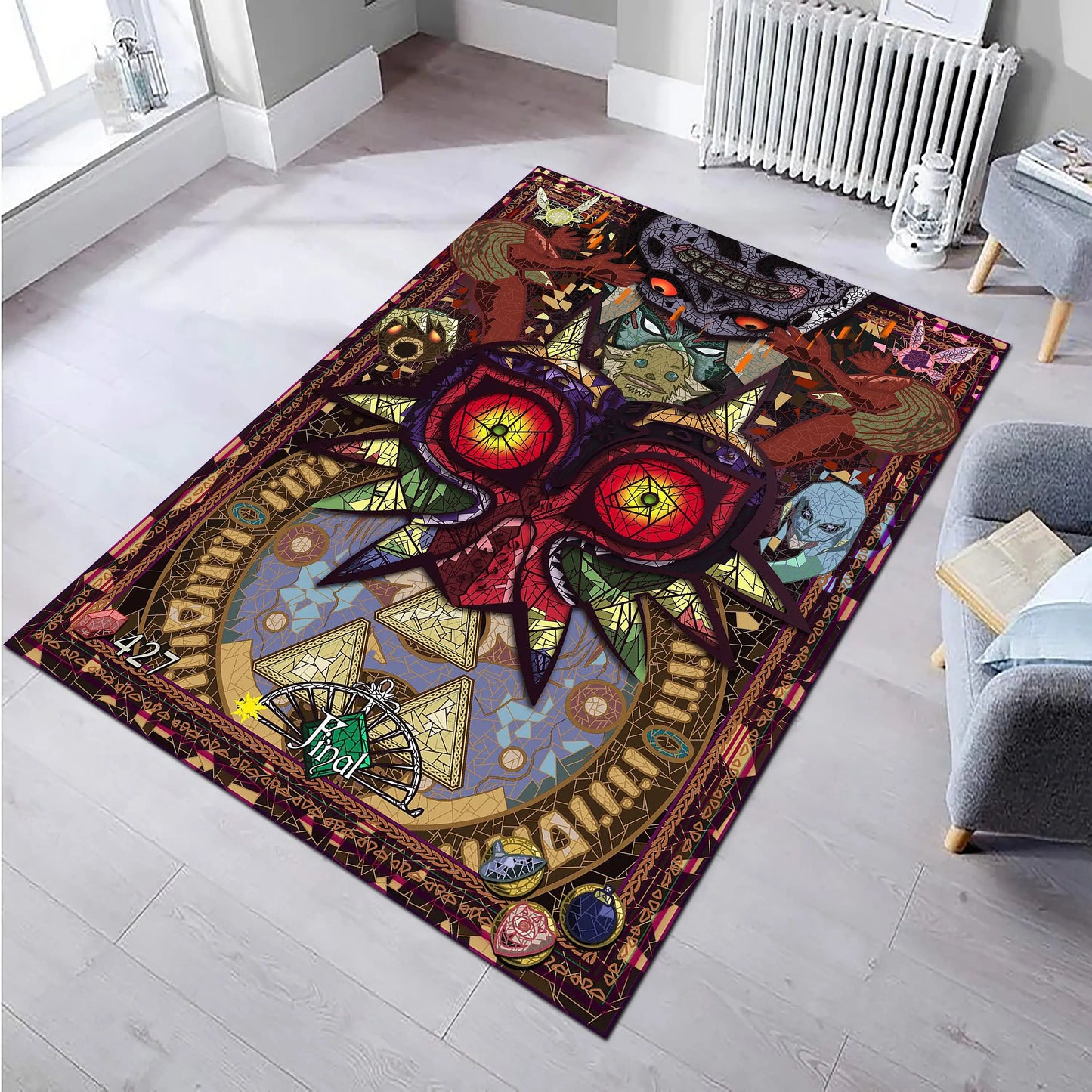 Majoras Mask Legend Area Rug