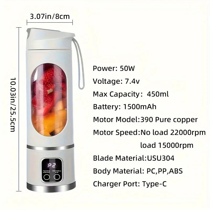 Electric Juicing Blender Portable Wireless