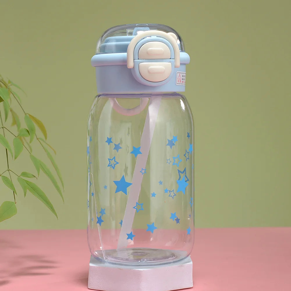 Cute Water Bottle with Straw