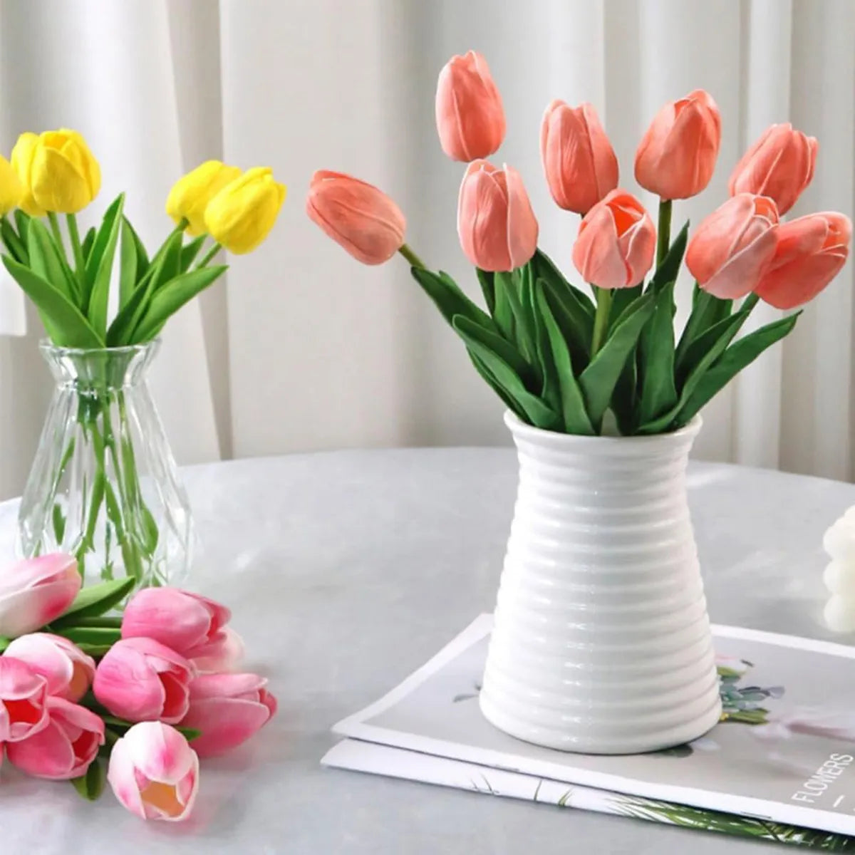 Artificial Flower Realistic Touch Tulip