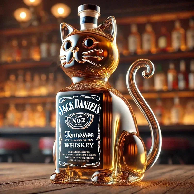 Funny French Bulldog Whiskey Bottle