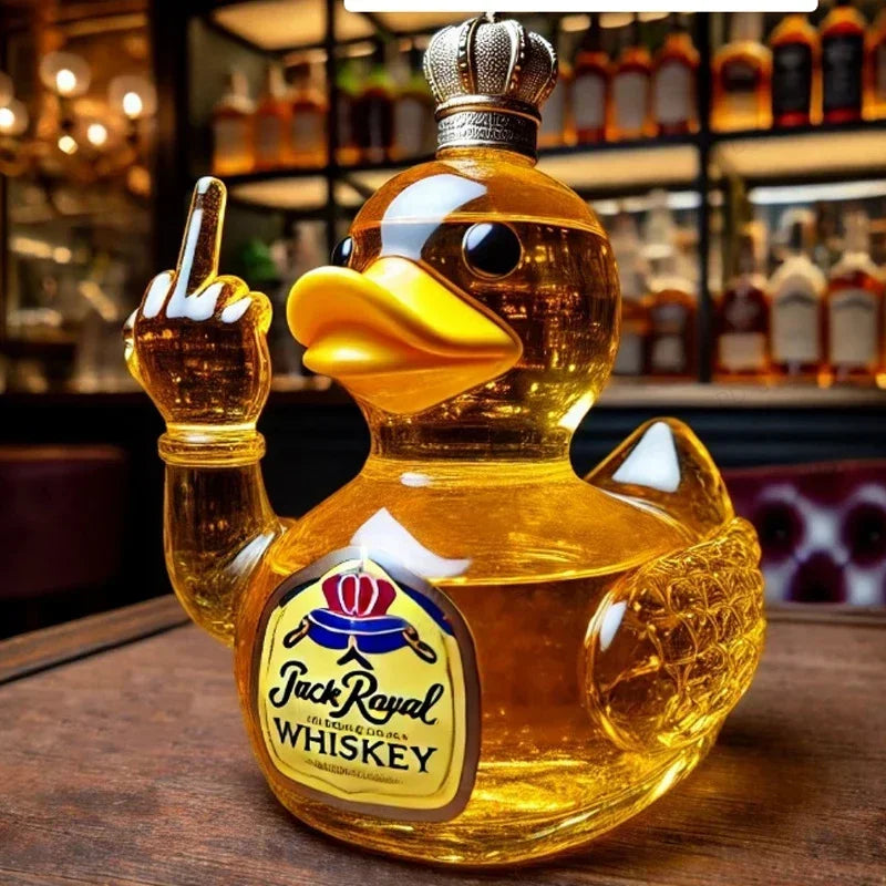Funny French Bulldog Whiskey Bottle