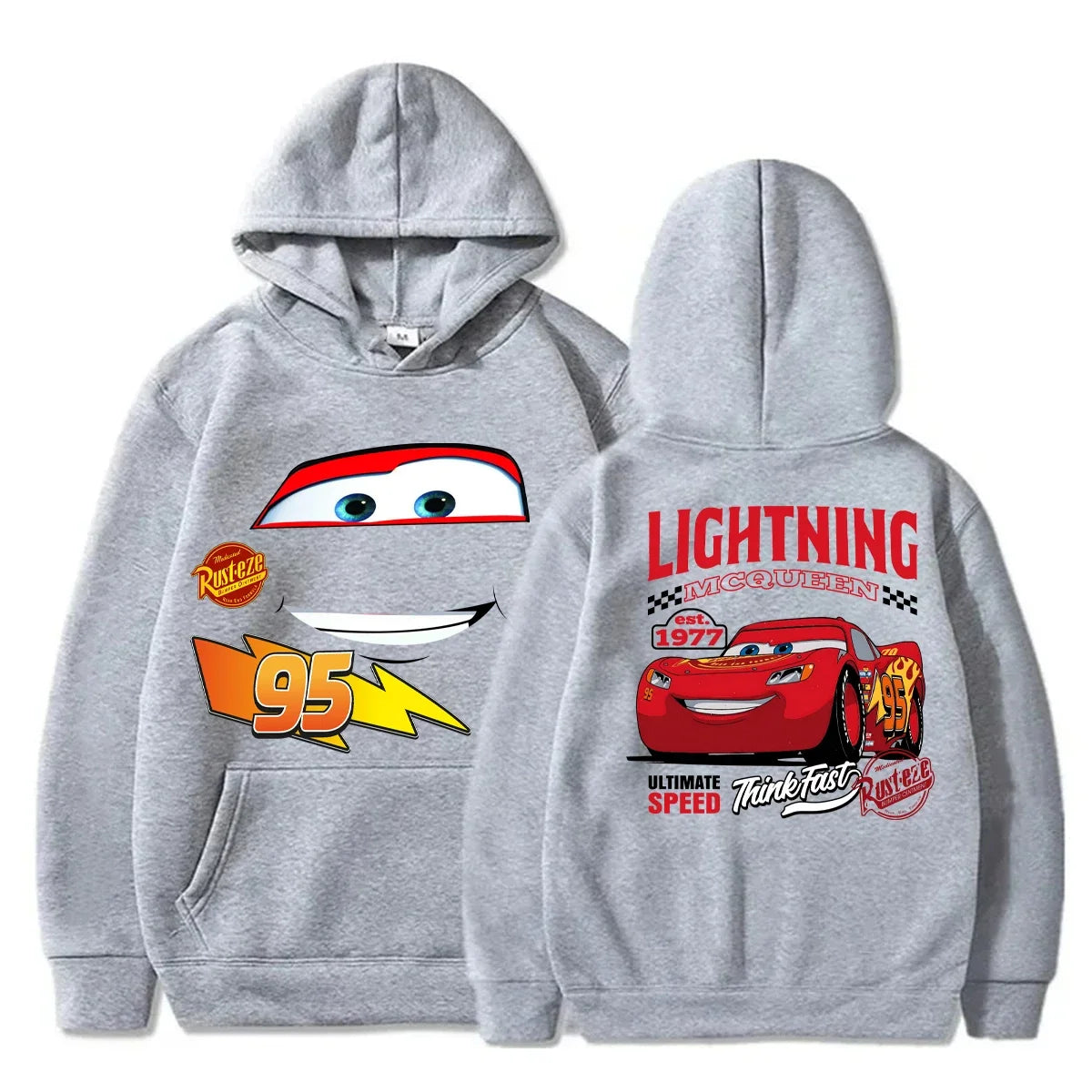 Light McQueen Printed Hoodie